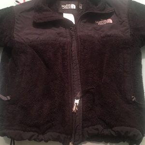 Black soft fuzzy jacket north face